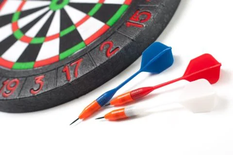Darts and dart for throwing Foto stock