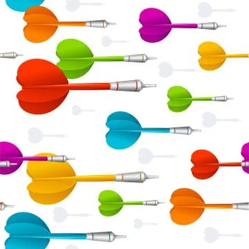 Darts Background Pattern. Vector Stock-Illustration