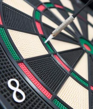 Darts board, close up Stock Photos
