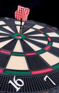 Darts board, close up Stock Photos