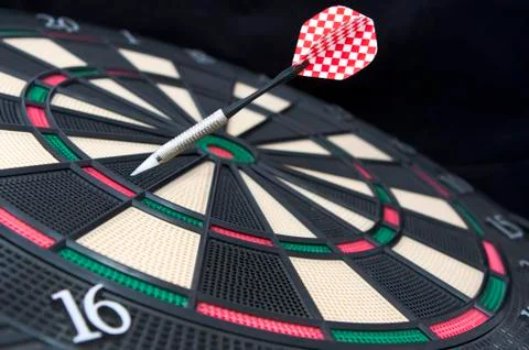 Darts board, close up Stock Photos