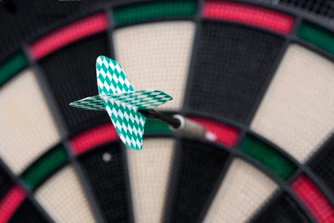 Darts board, close up Stock Photos