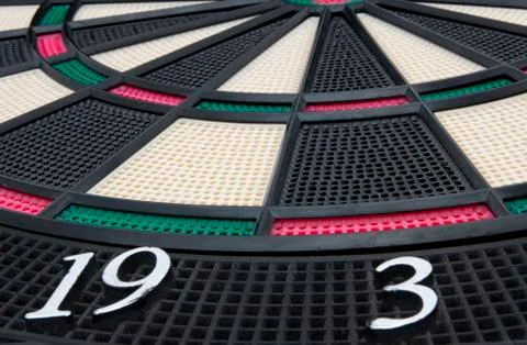 Darts board, close up Stock Photos