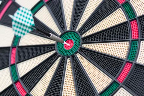 Darts board, close up Stock Photos