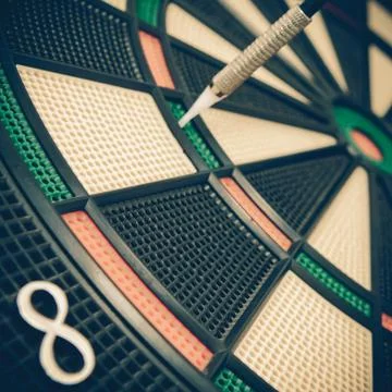Darts board, close up Stock Photos