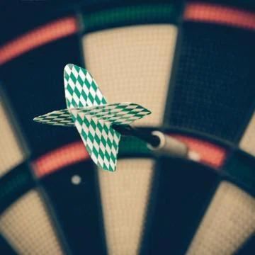 Darts board, close up Stock Photos