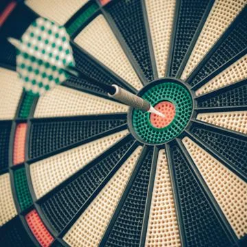 Darts board, close up Stock Photos