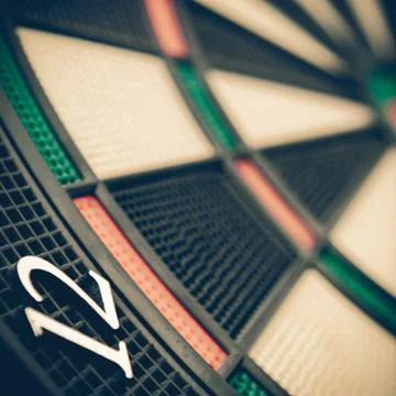 Darts board, close up Stock Photos