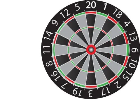 Darts board Stock Illustration