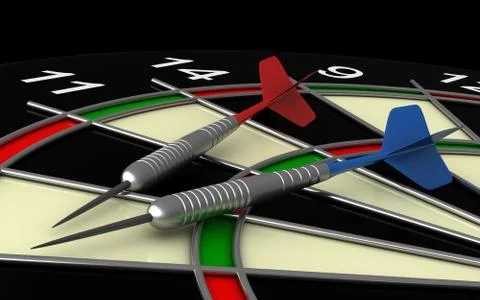 Darts board Stock Illustration