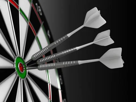 Darts board Stock Illustration