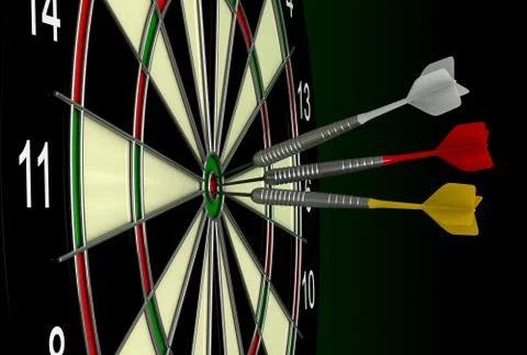 Darts board Stock Illustration