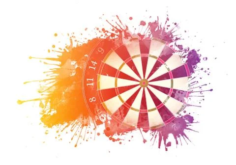 Darts Board Stock Illustration