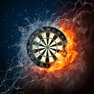 Darts Board Stock Illustration