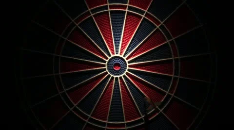 Darts bullseye Stock Footage 14784527