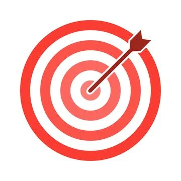 Darts, circle for darts game isolated on white background, darts icon. Stock Illustration