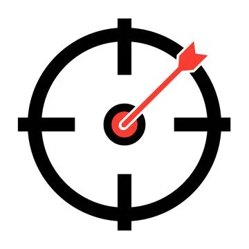 Darts, circle for darts game isolated on white background, darts icon. Stock Illustration