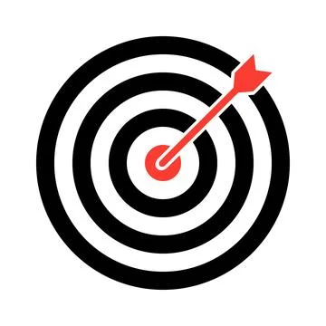 Darts, circle for darts game isolated on white background, darts icon. Stock Illustration