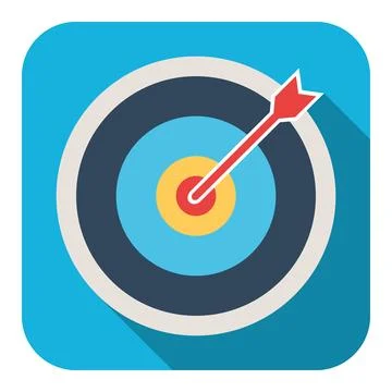 Darts, circle for darts game isolated on white background, darts icon. Stock Illustration