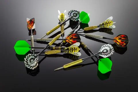 Darts of the game Stock Photos
