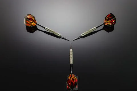 Darts of the game Stock Photos