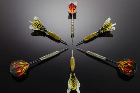 Darts of the game Stock Photos