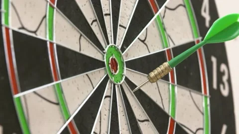 Darts hit Stock Footage 146734376