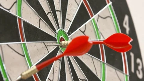Darts hit Stock Footage 146734682