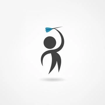 Darts icon Stock Illustration