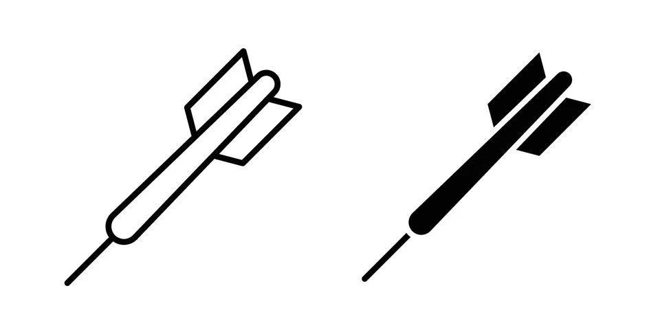 Darts icon for web projects Stock Illustration