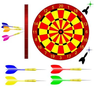 Darts Stock-Illustration