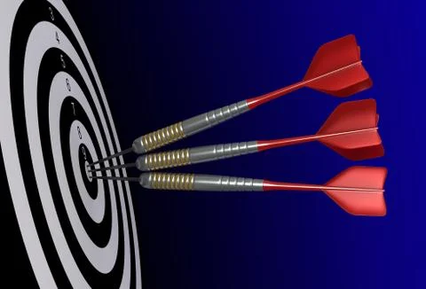 Darts Stock Illustration