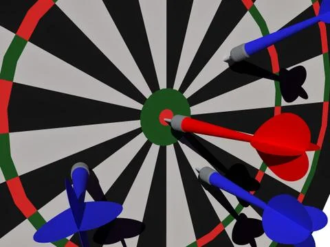 Darts Stock Illustration