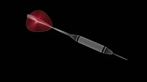 Darts. Looping. Alpha channel. Video stock 53753870