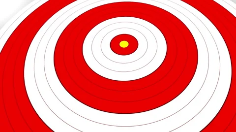 Darts Missing the Bullseye Target Video stock 48618199