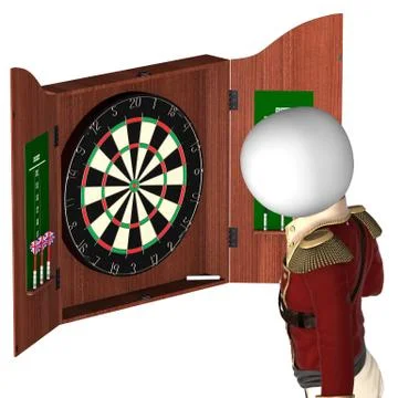 Darts player Stock Illustration