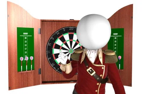 Darts player Stock Illustration
