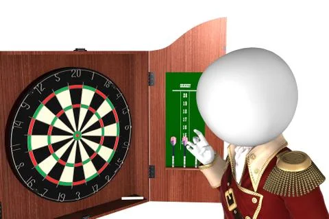 Darts player Stock Illustration