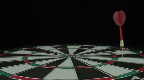  Darts rotates on a black background Stock Footage 35324495