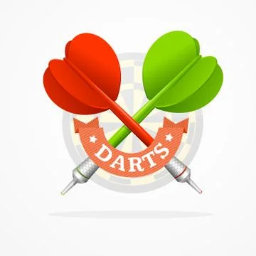Darts Sign. Vector Stock-Illustration