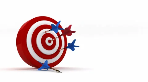 Darts in target. Stock Footage 33849539