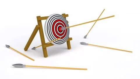 Darts target Stock Illustration