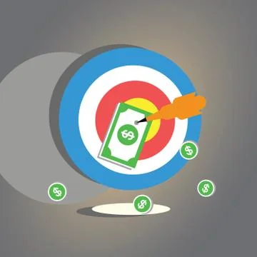 Darts target Stock Illustration
