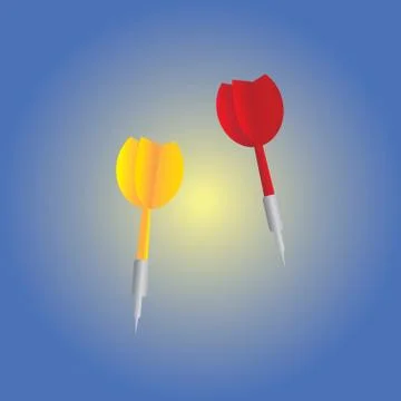Darts target Stock Illustration