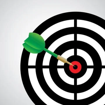 Darts target Stock Illustration