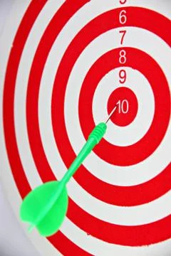 Darts on target. Stock Photos