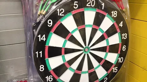 Darts on the wall 스톡 동영상 259563205