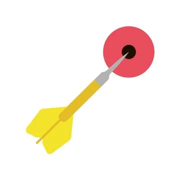 Darts on white background. Vector illustration in trendy flat style. EPS 10. Stockillustratie