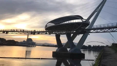Darul Hana Bridge Stock Footage 104856826