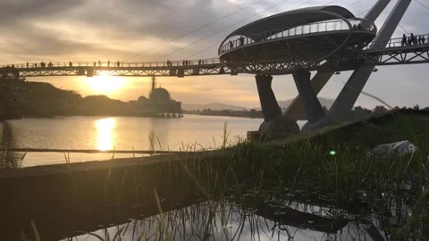 Darul Hana Bridge Stock Footage 104856829